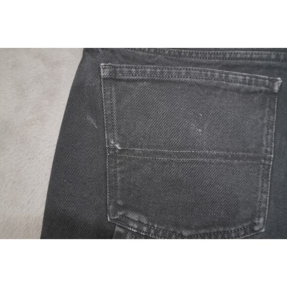 Calvin Klein Jeans Black Carpenter Denim Pants Workwear Utility 100% Cotton Men - Picture 9 of 10